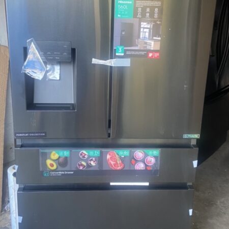BRAND NEW FACTORY SECONDS, Hisenses 560 L FRWNCH DOOR REFRIGERATOR FOR $1821