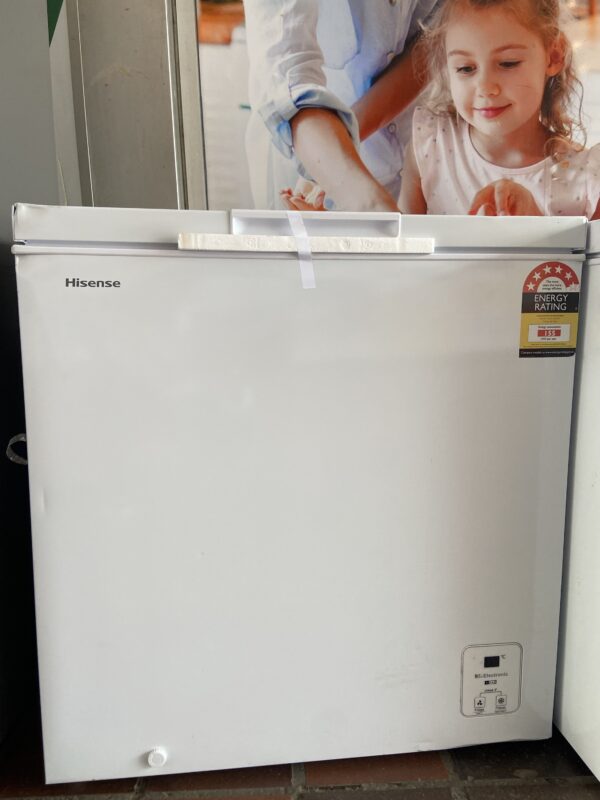 BRAND NEW FACTORY SECONDS HISENSE 200 L  CHEST FREEZER  FOR $350