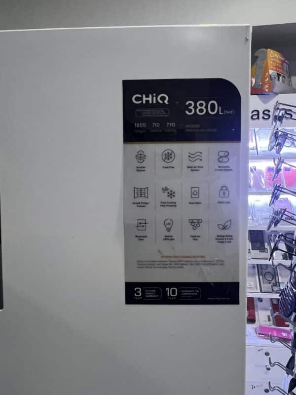 CHIQ 380 L HYBRID FREEZER AND FRIDGE FOR $799 - Image 2