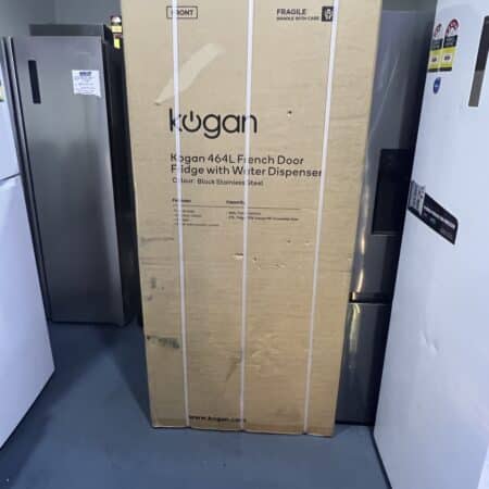 BRAND NEW Kogan 464L French Door Fridge with Water Dispenser (Black Stainless Steel) FOR $799