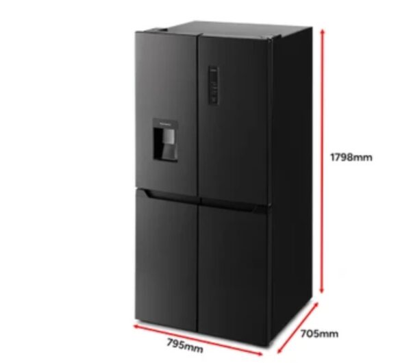 BRAND NEW Kogan 464L French Door Fridge with Water Dispenser (Black Stainless Steel) FOR $799 - Image 3