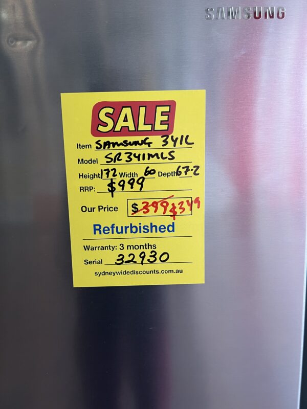 REFURBISHED SAMSUNG 351 L FRIDGE FOR $349 - Image 2