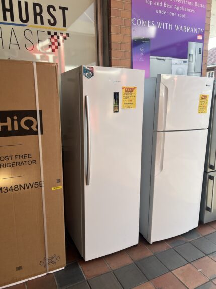 REFURBISHED HISENSE 355 L UPRIGHT FRIDGE FOR $399