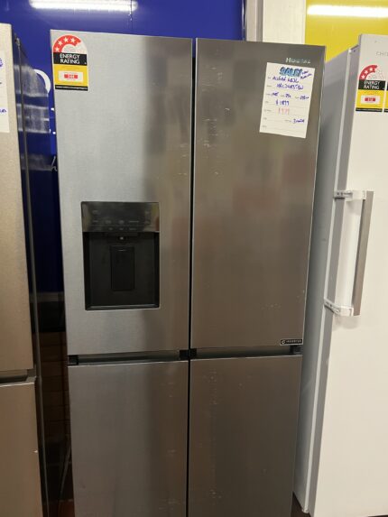 REFURBISHED HISENSE 483 L FRENCH DOOR REFRIGERATOR   FOR $ 979