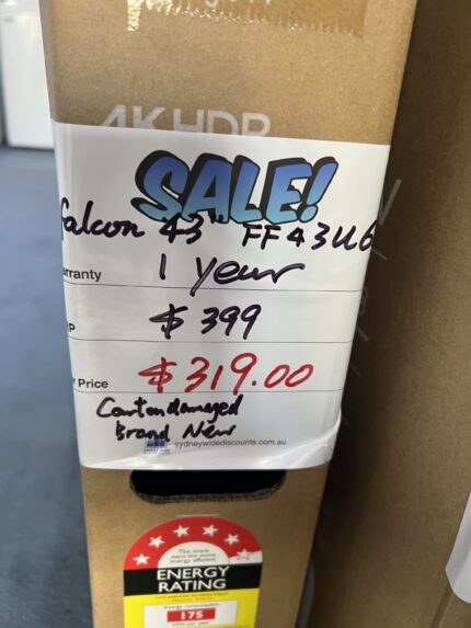 FFALCON 43” smart TV one year warranty FOR $319
