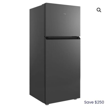 BRAND NEW TCL 420 L TOP MOUNT  GREY FRIDGE FREEZER FOR $649