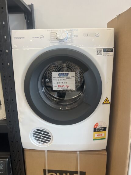 FACTORY SECONDS  WESTINGHOUSE 6.5 DRYER VENTED FOR $429