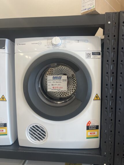 FACTORY SECONDS  WESTINGHOUSE 5.5 KG DRYER VENTED FOR $379